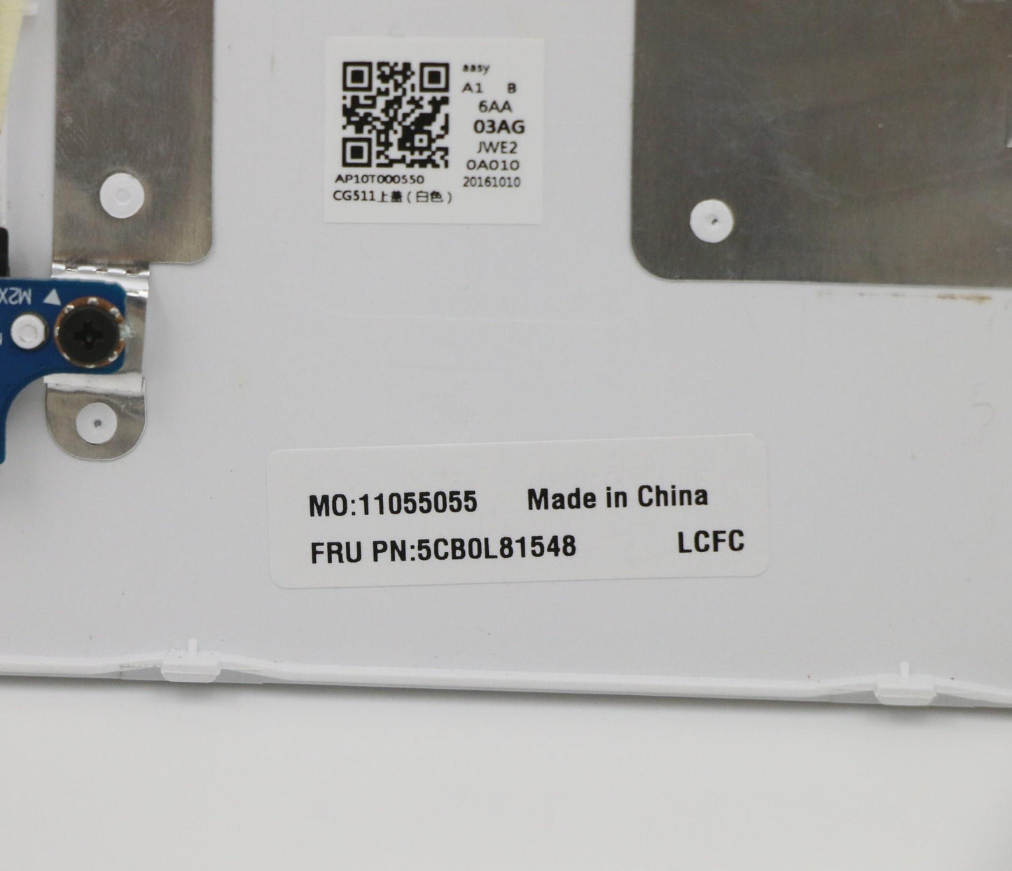 Lenovo Logic Upper Assembly 15T White - 5CB0L81548