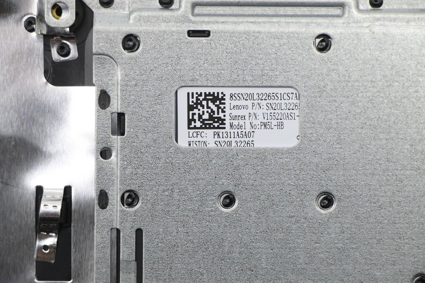 Lenovo Logic Upper Assembly 15T Black - 5CB0M29125