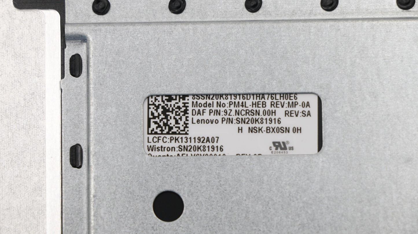 Lenovo Logic Upper Assembly 14T Black - 5CB0M29397