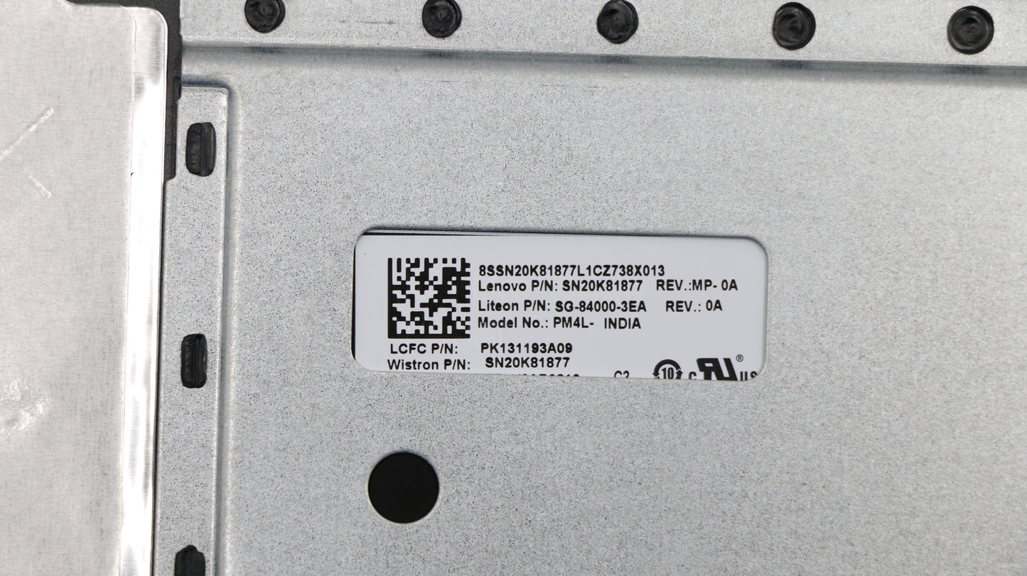 Lenovo Logic Upper Assembly 14T Silve - 5CB0M29406