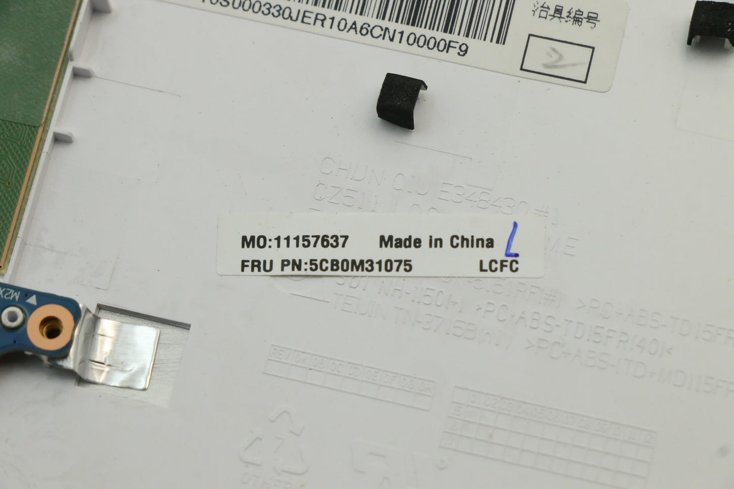 Lenovo Logic Upper Assembly Wht Lts - 5CB0M31075