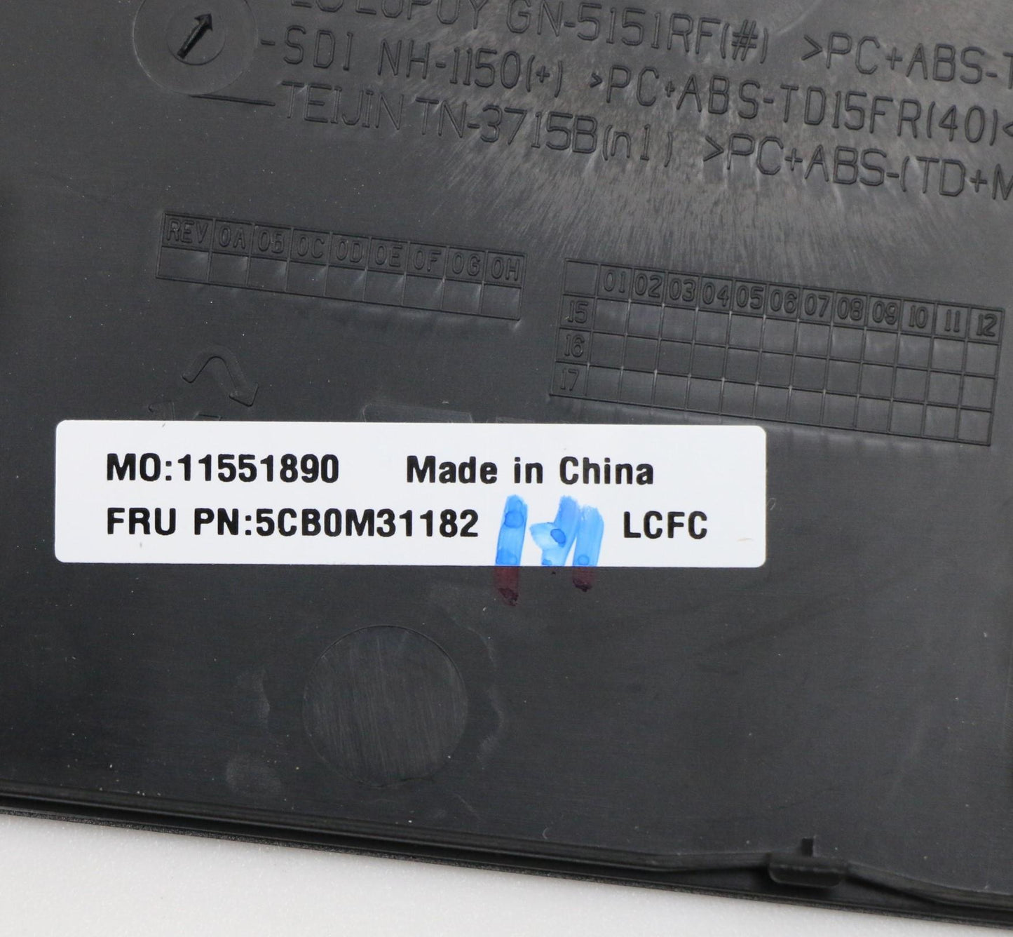 Lenovo Logic Upper Assembly Bl Gm Trk - 5CB0M31182