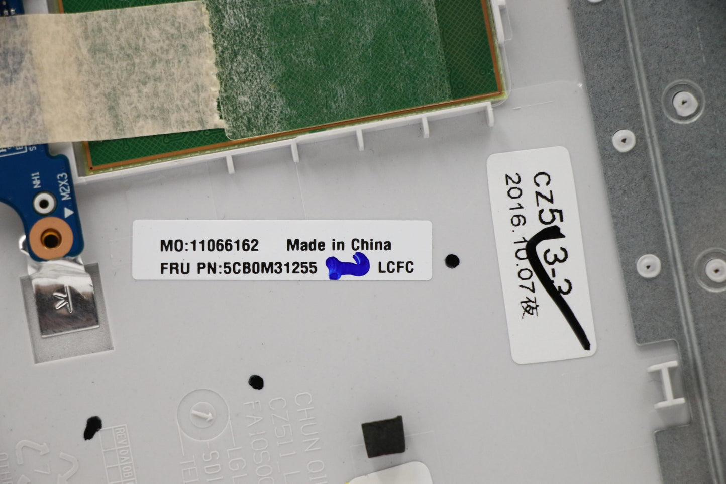 Lenovo Logic Upper Assembly Bl Silver - 5CB0M31255