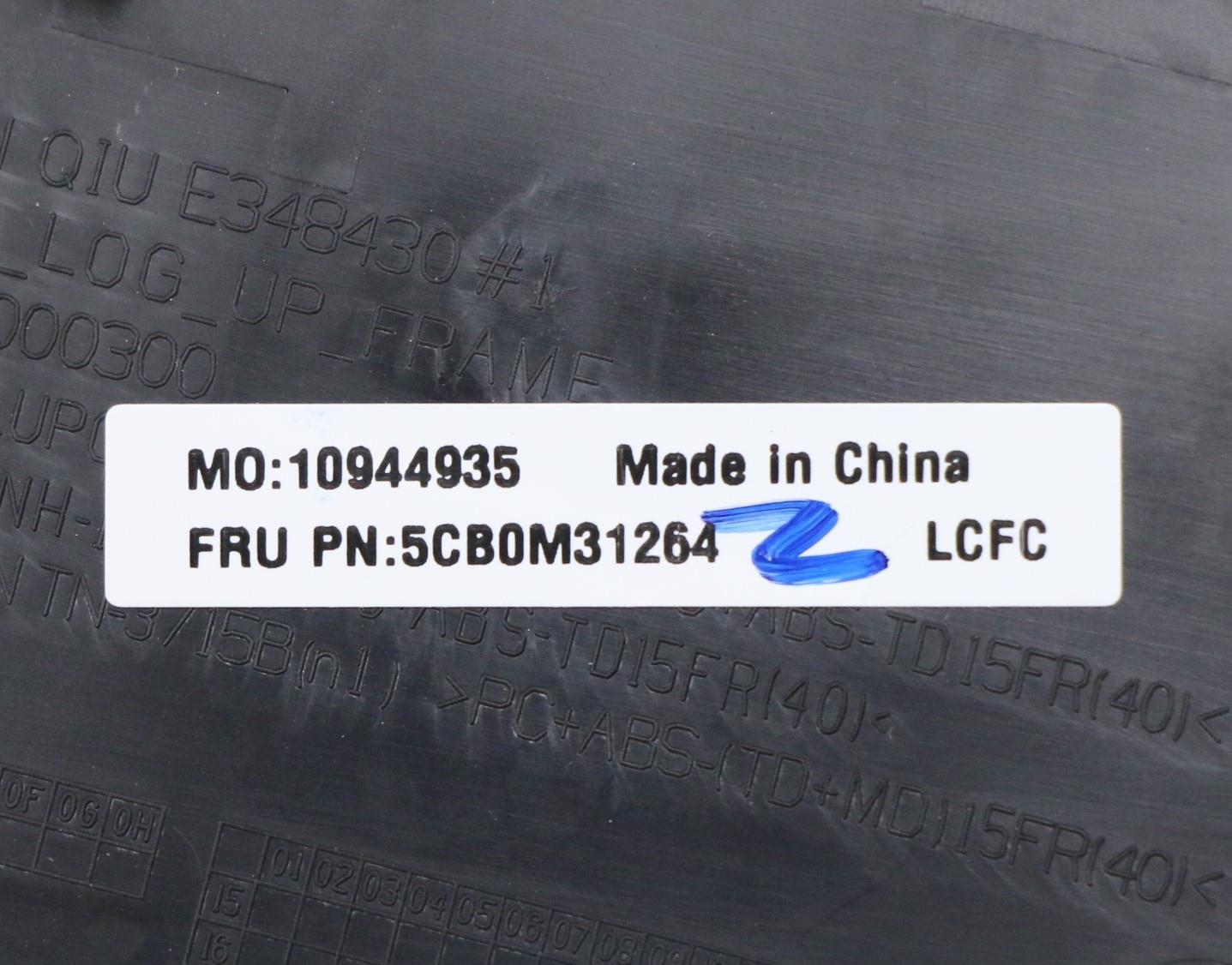 Lenovo Logic Upper Assembly Bl Gm Hbw - 5CB0M31264