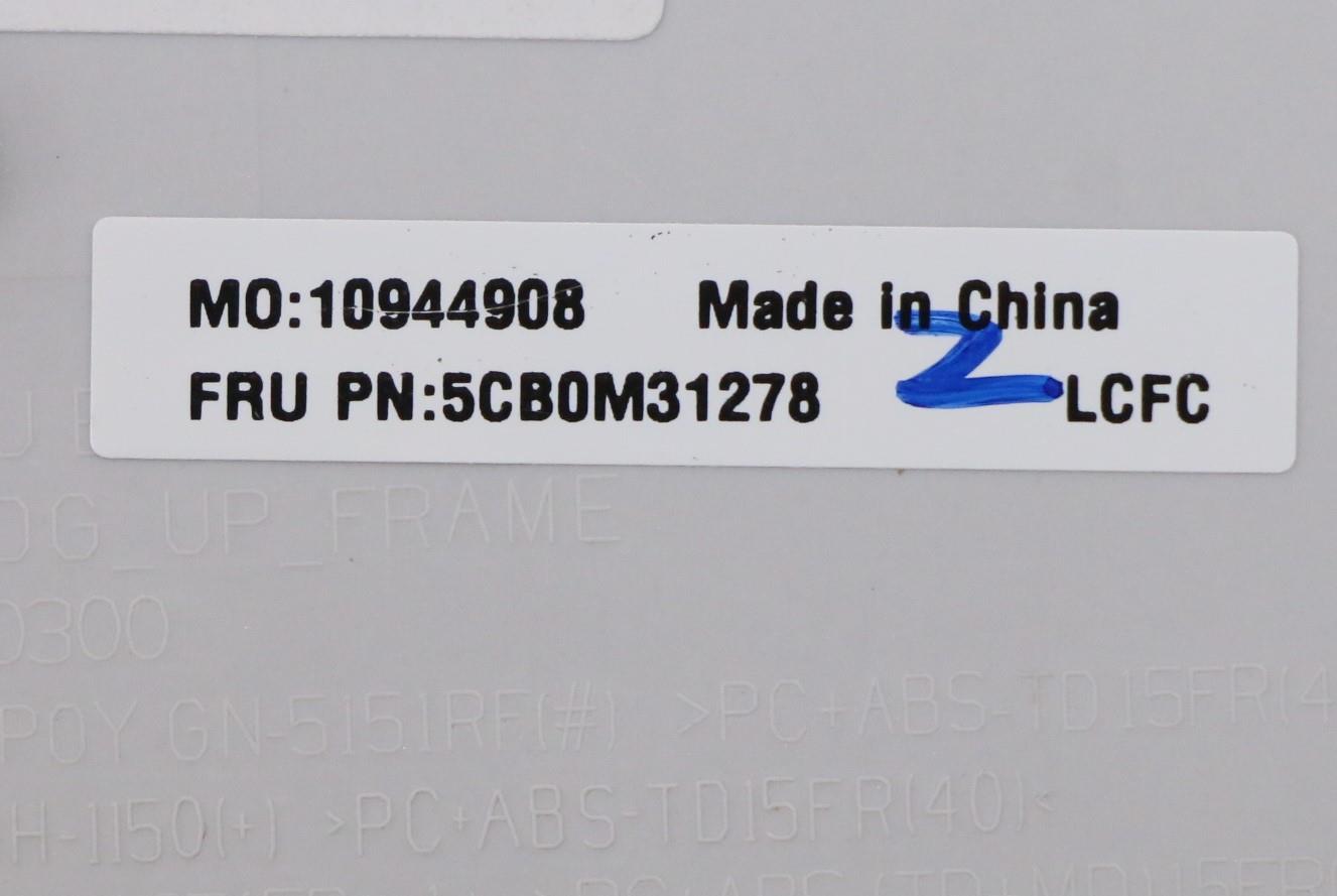 Lenovo Logic Upper Assembly Bl Silver - 5CB0M31278