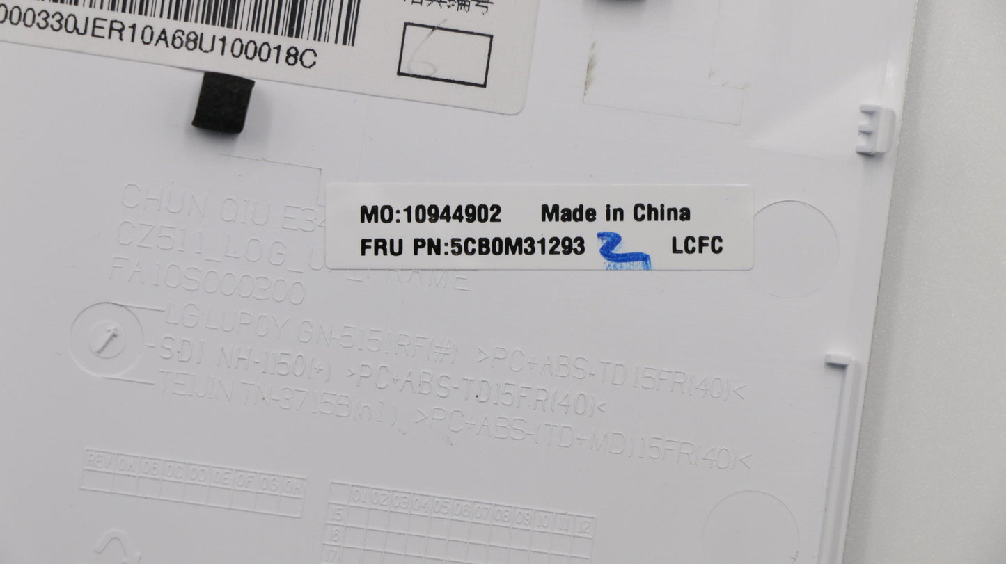 Lenovo Logic Upper Assembly Bl Wht Ru - 5CB0M31293