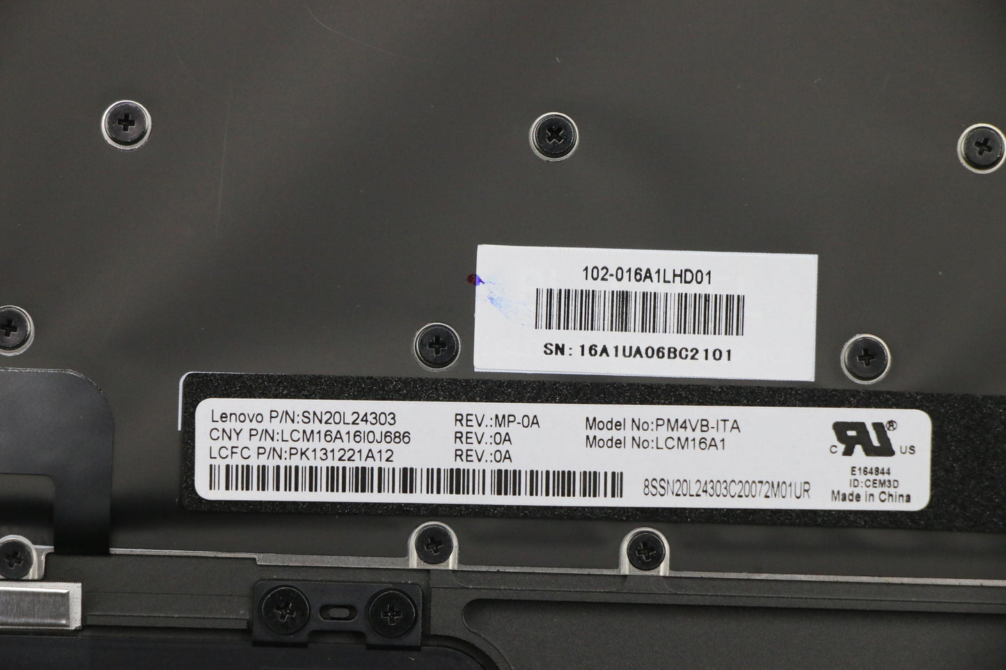 Lenovo Logic Up Assembly Gun Metal It - 5CB0M35067