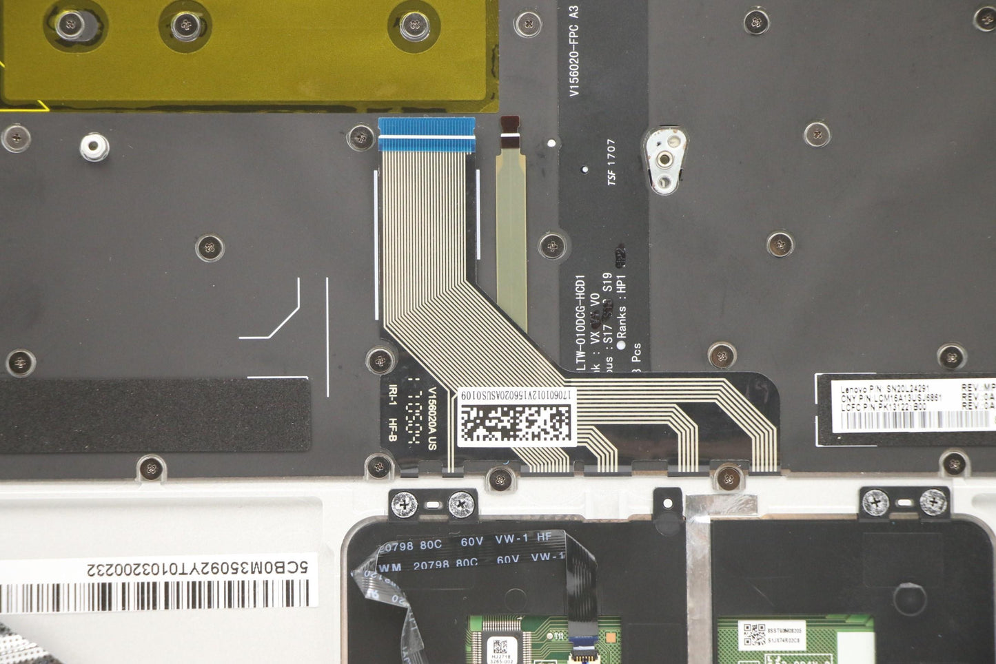 Lenovo C-Cover with Keyboard, USA English, Silver - 5CB0M35092