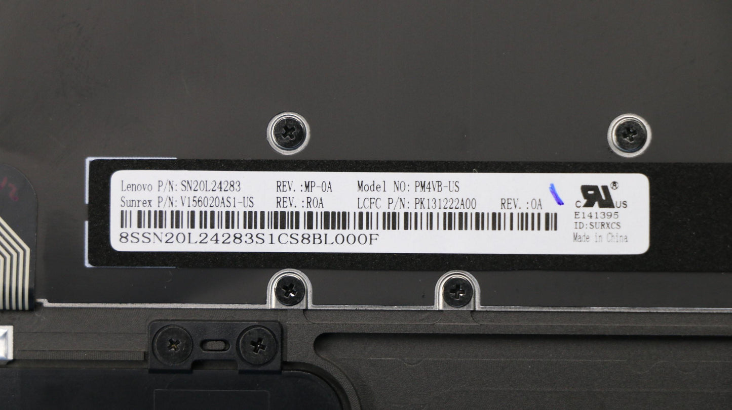 Lenovo Logic Up Assembly Gun Metal Us - 5CB0M35122