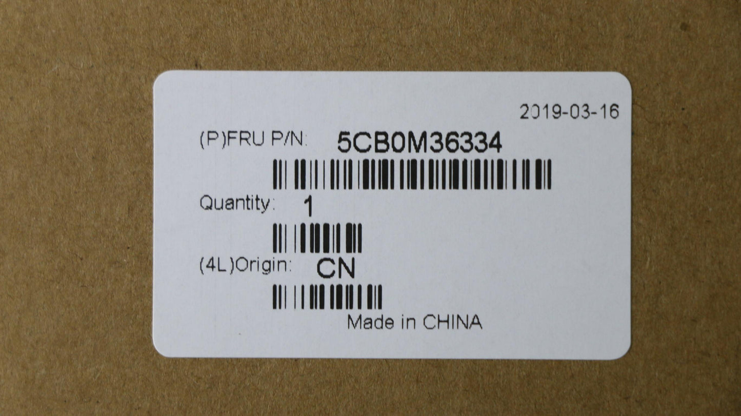 Lenovo Upper Case, White, with Keyboard US Layout - 5CB0M36334