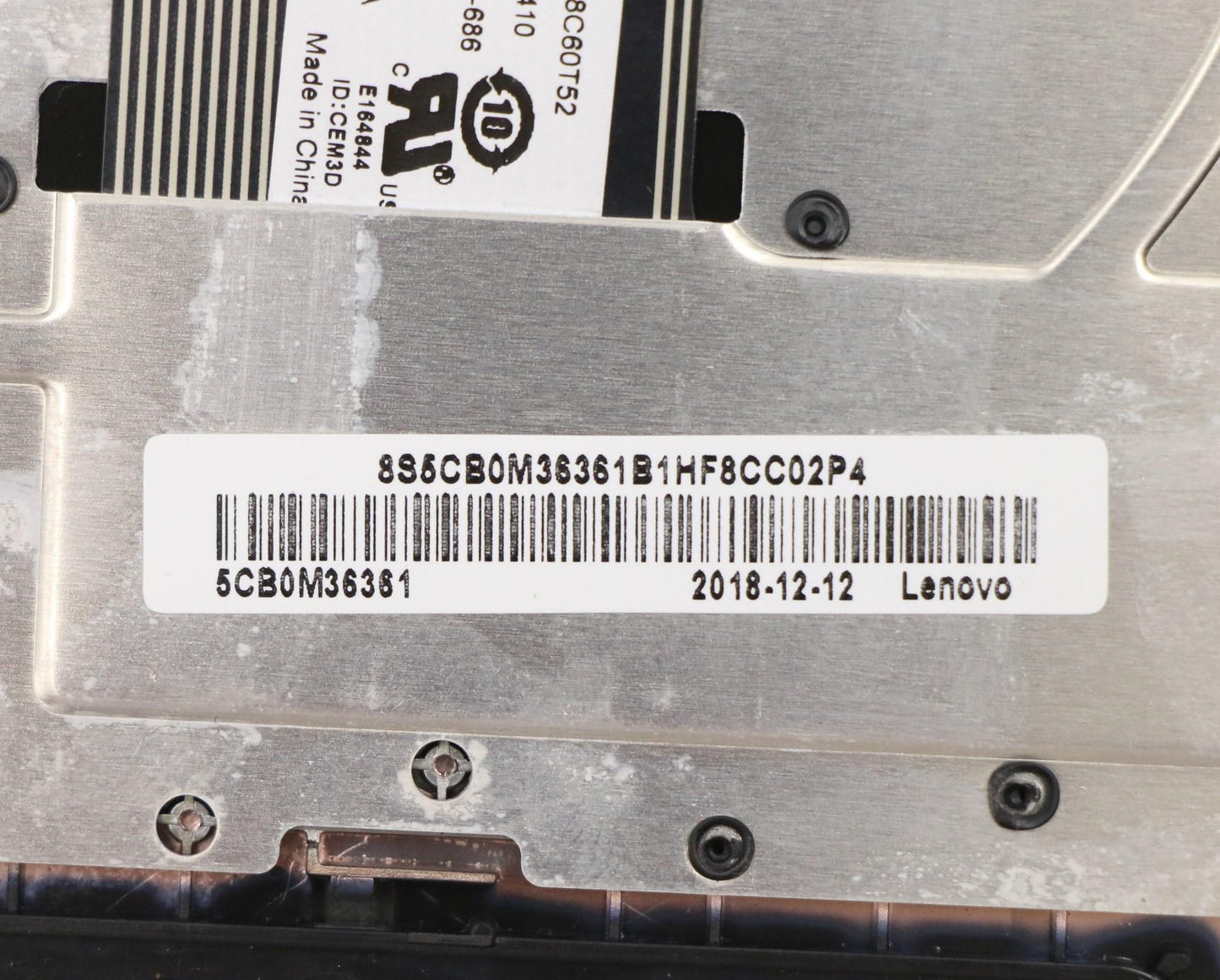 Lenovo Upper Case B80U2Bk Bkw/Kb Us I - 5CB0M36361
