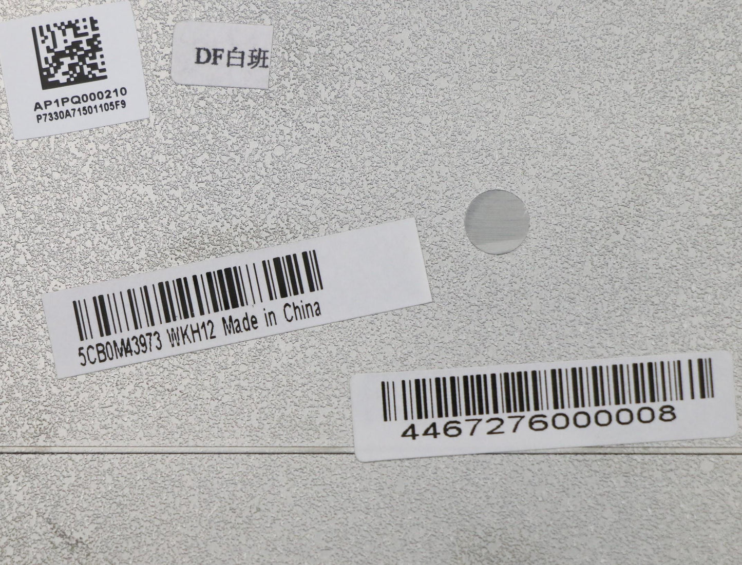Lenovo Logic Lower Silver W/Graphite - 5CB0M43973
