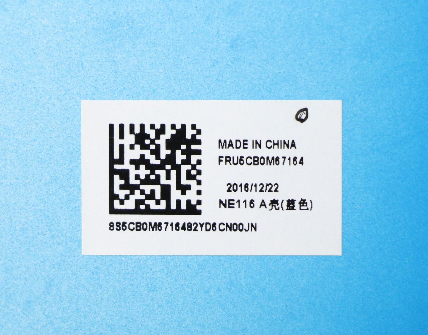 Lenovo Lcd Cover 3N 80Wg Blue - 5CB0M67164