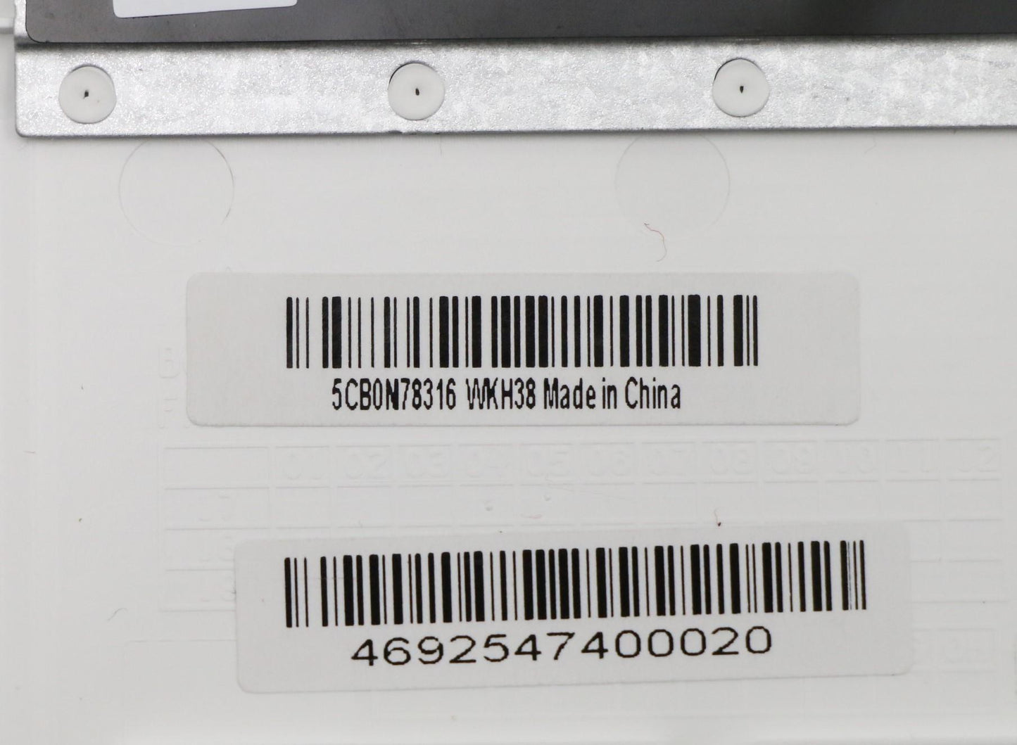 Lenovo Uppercasec80X4 Sw W/Kb Nfp Nbl - 5CB0N78316