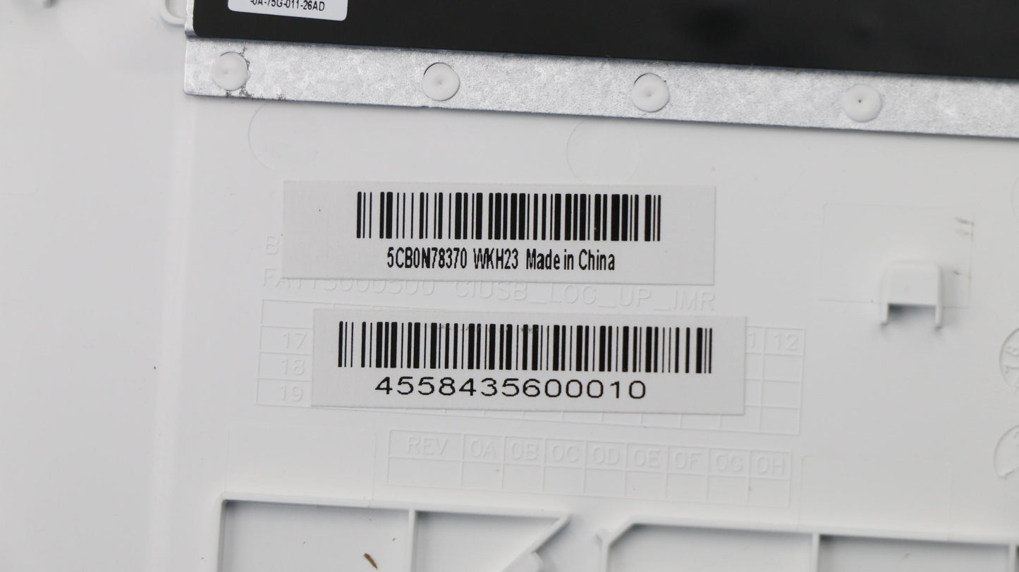 Lenovo Uppercasec80X4 Sw W/Kb Nfp Nbl - 5CB0N78370