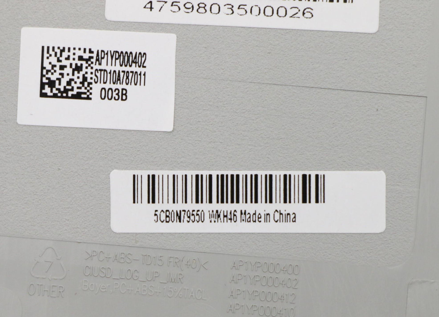 Lenovo Upper Case C 80X5 Silvernfpblg - 5CB0N79550