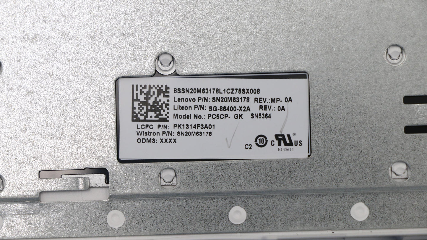 Lenovo Uppercaseasml80Xlwh Imr Gre Kb - 5CB0N86420