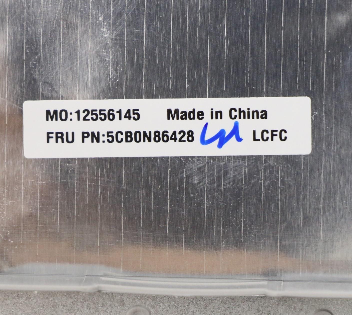 Lenovo C-Cover with Keyboard, Canadian French, Platinum Gray, Non-Backlit, Touchpad - 5CB0N86428