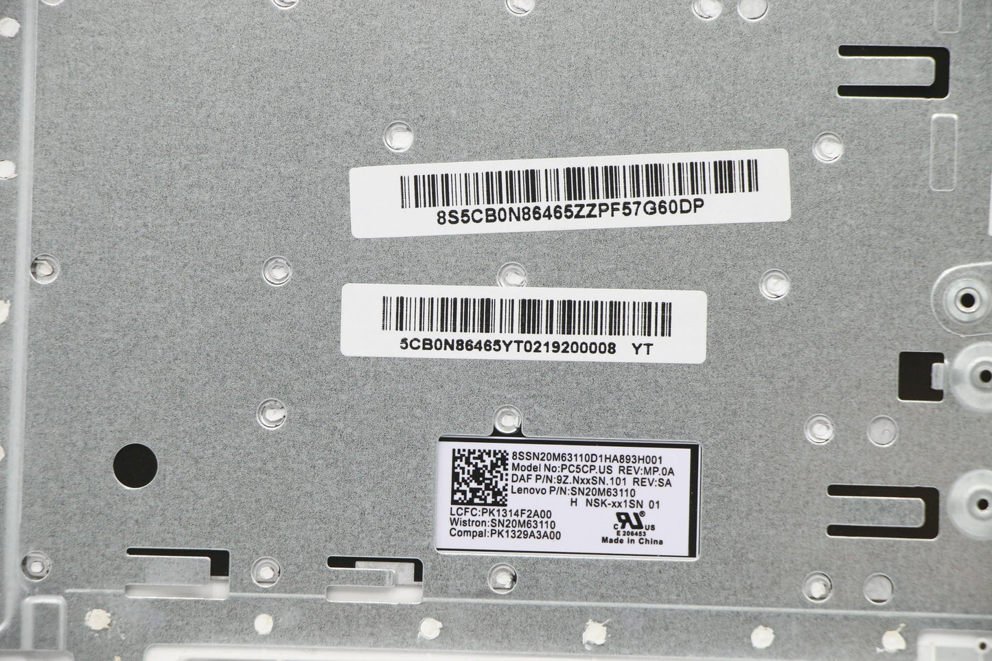 Lenovo Uppercaseasml80Xlwh Imr Lsp Kb - 5CB0N86465