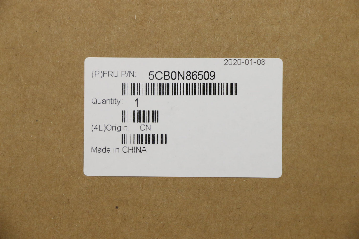 Lenovo Upper Case Assembly, IMR, US Keyboard - 5CB0N86509