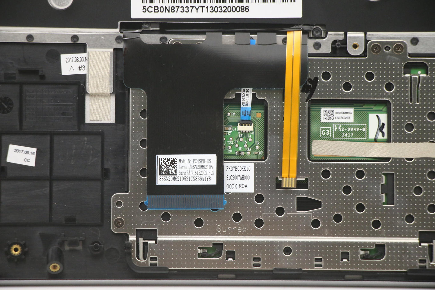 Lenovo Up Assembly Grey Nfp W/Keyboar - 5CB0N87337