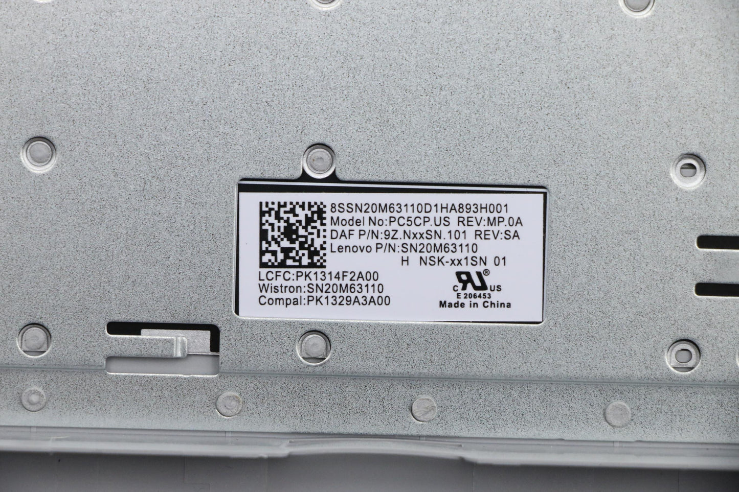 Lenovo Uppercaseasml80Ylmgrspa - 5CB0N98716