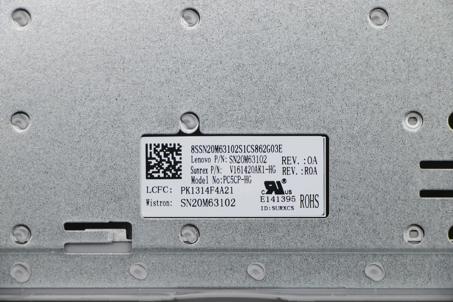 Lenovo Uppercaseasml80Ylmgrhun - 5CB0N98762