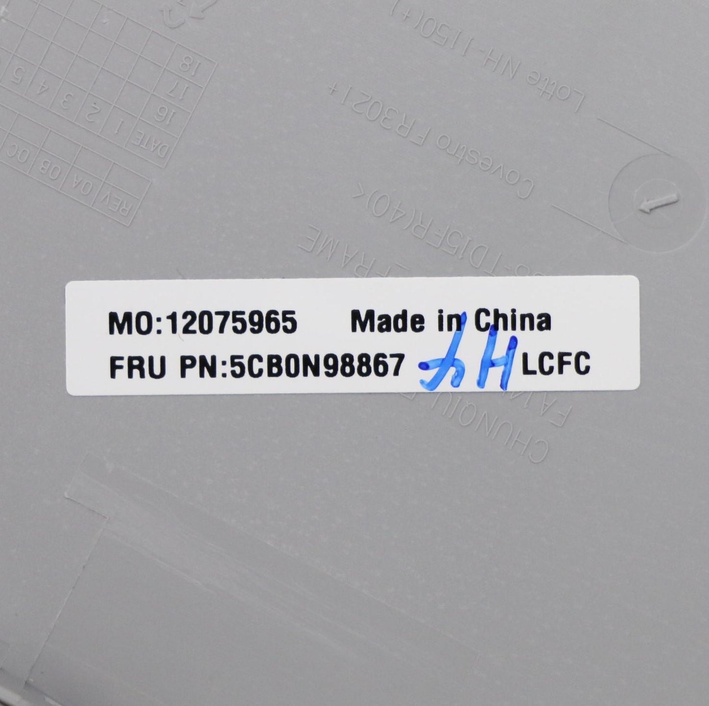 Lenovo Uppercaseasml80Ylblmgrnordic - 5CB0N98867