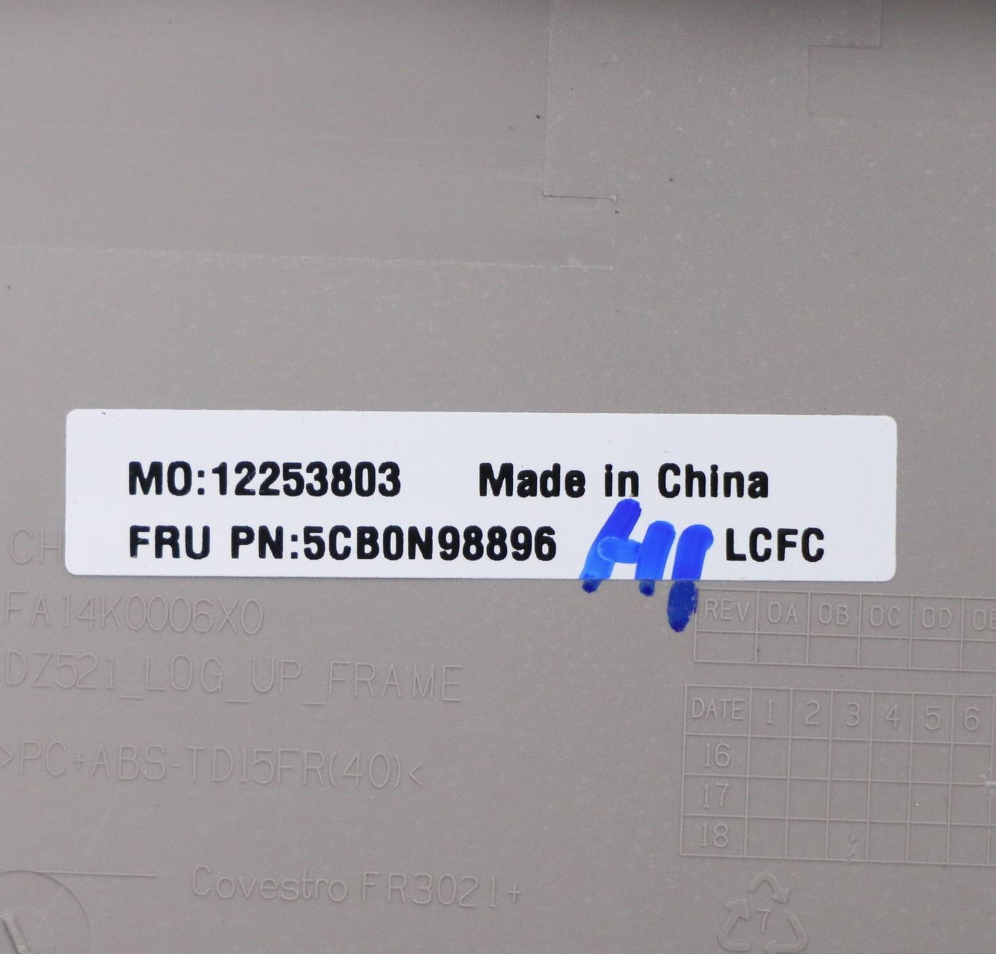 Lenovo Uppercaseasml80Ylbllbla Spafpr - 5CB0N98896