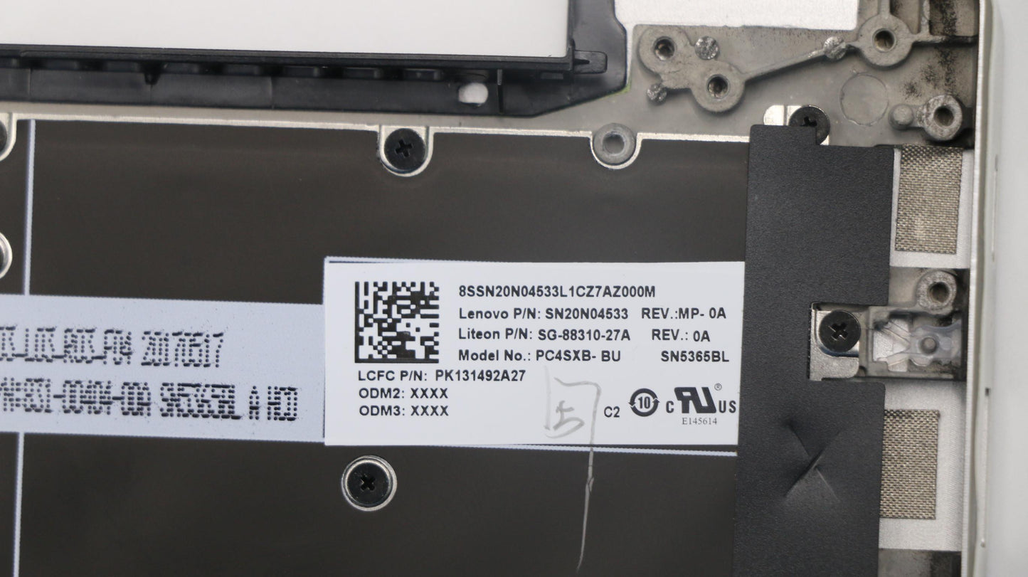 Lenovo Upper Case L 81A8 Ptn Fp Blw/K - 5CB0P18865