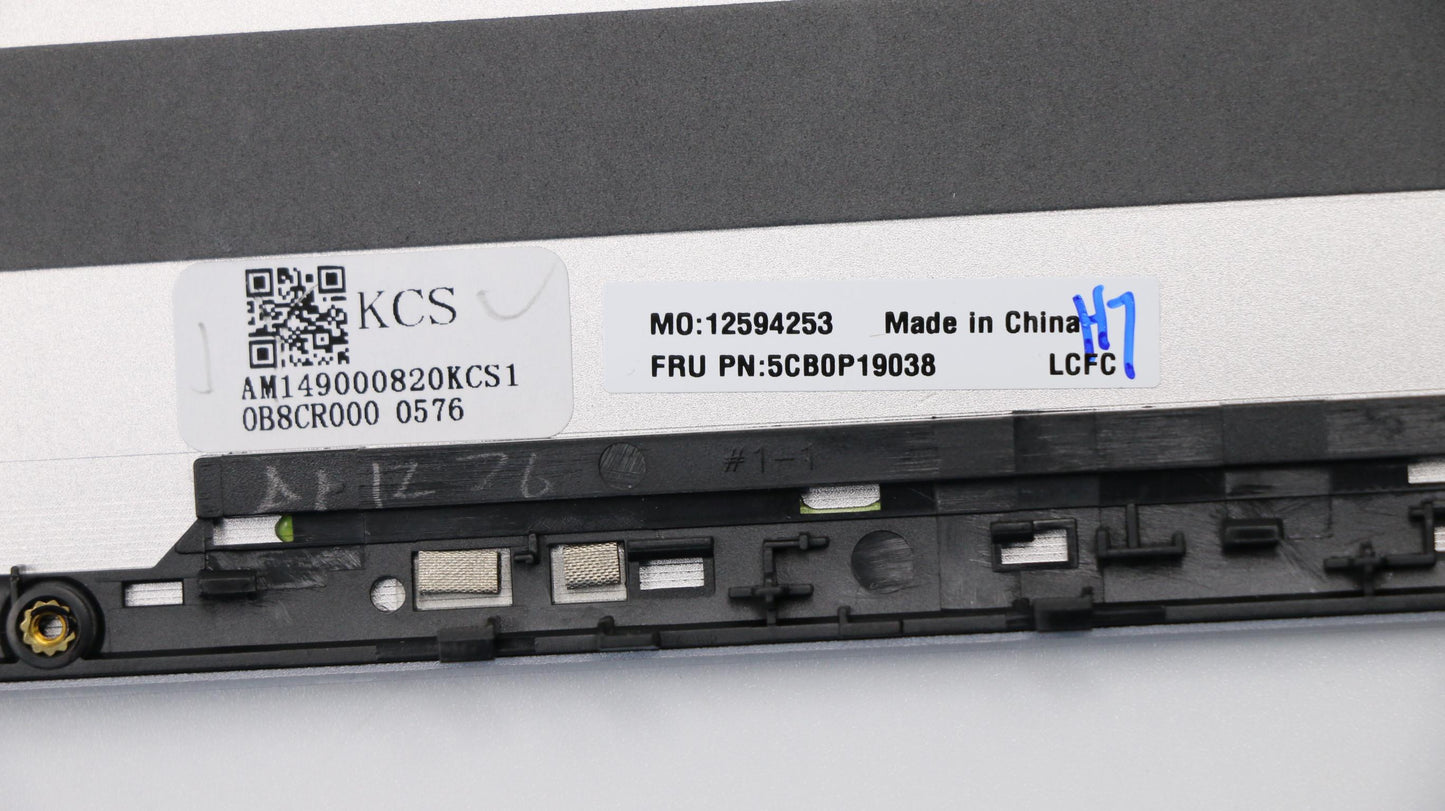 Lenovo LCD Cover, FHD, Platinum Grey - 5CB0P19038