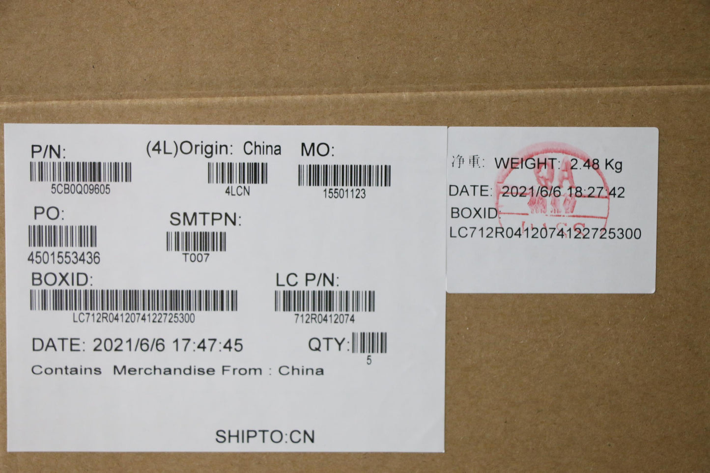 Lenovo Logic Up Assembly Ptn_Hb - 5CB0Q09605