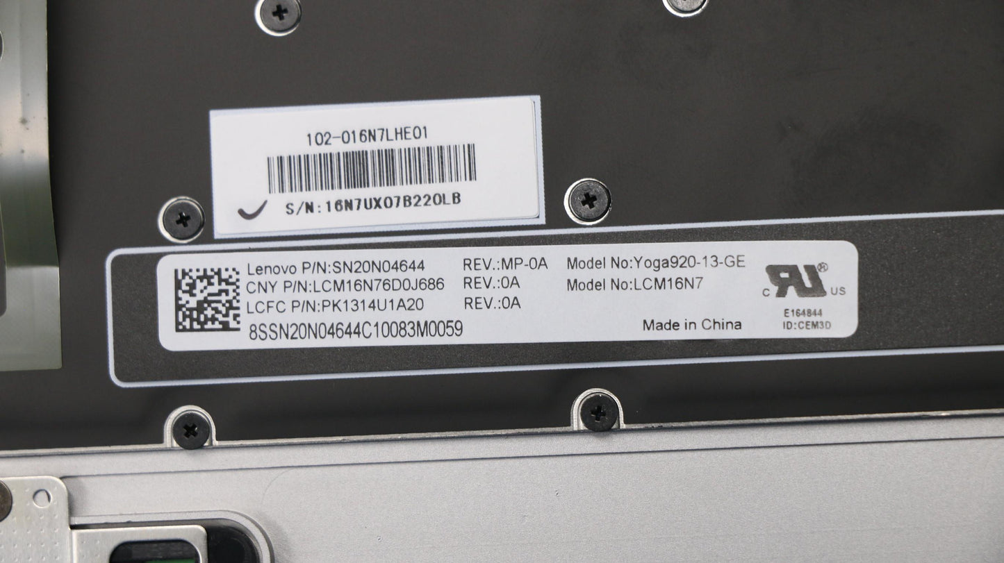 Lenovo Logic Up Assembly Ptn_Gr - 5CB0Q09675