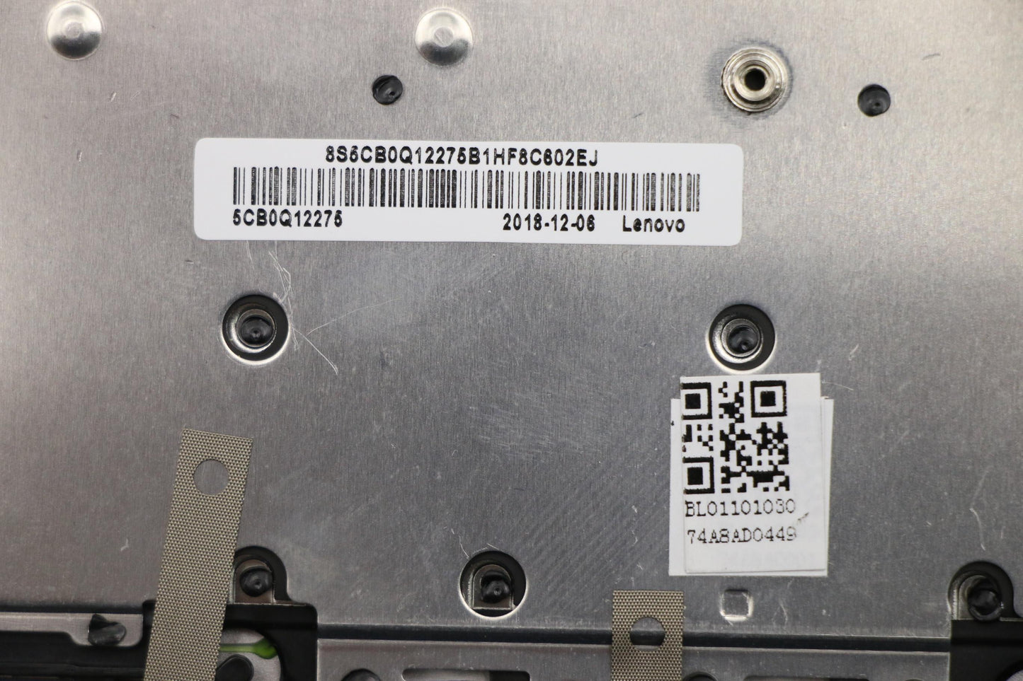 Lenovo Upper Case B 81B5 Bl Ptn W/Kb - 5CB0Q12275