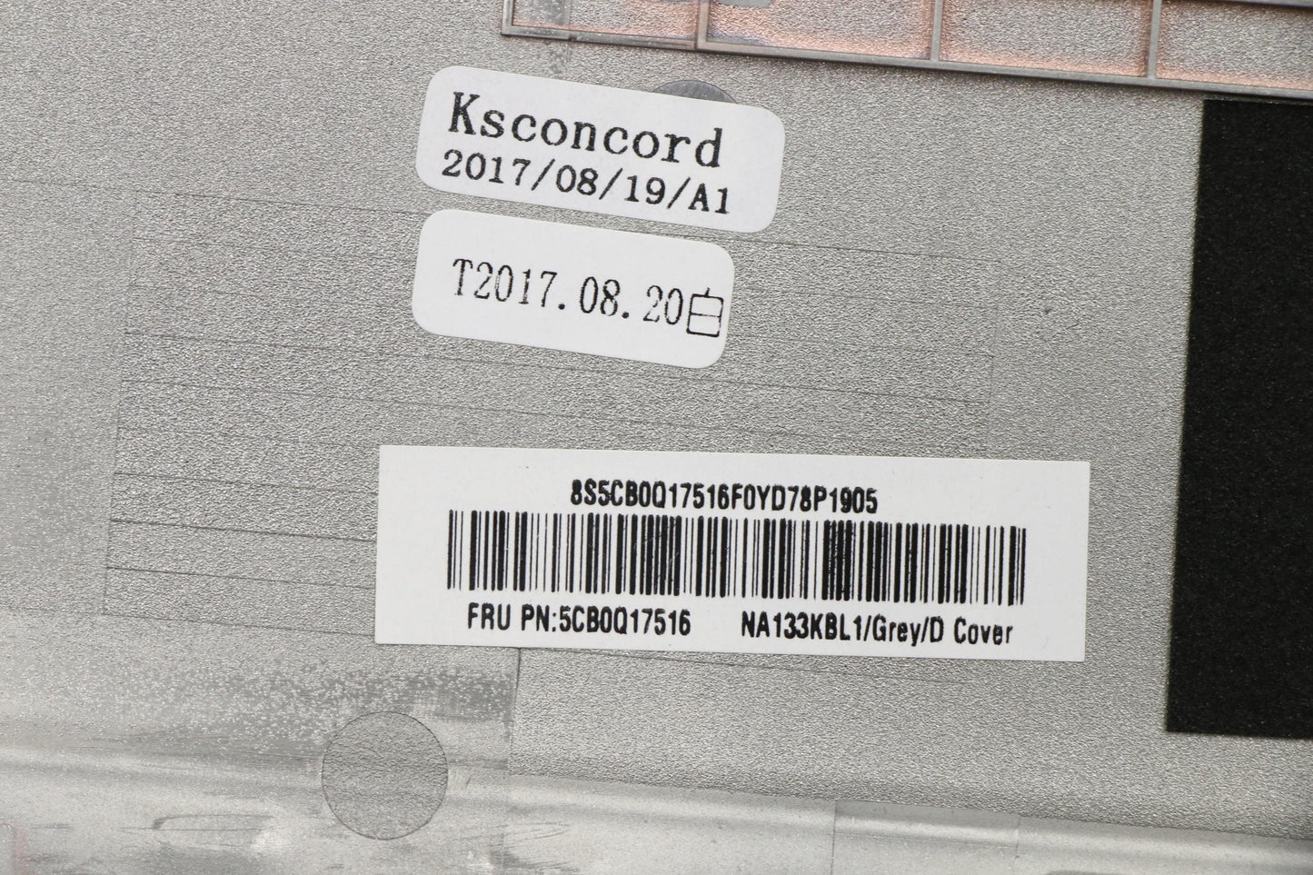 Lenovo Lower Case 3N 81Ak Grey Dis - 5CB0Q17516