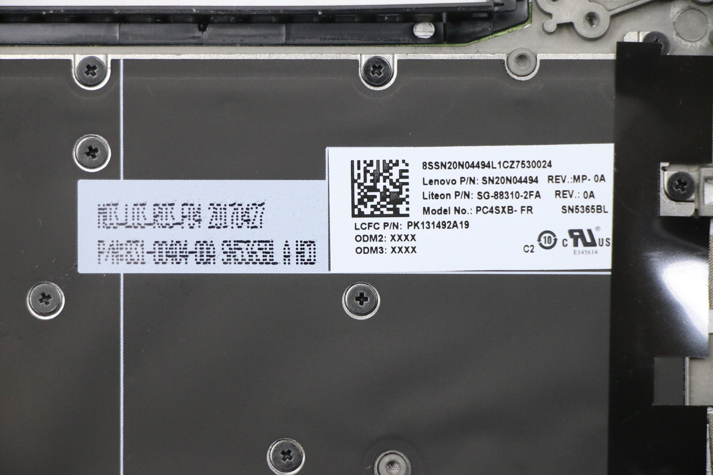 Lenovo Uppercaseasml81Brfpptn Fr Blkb - 5CB0Q59346