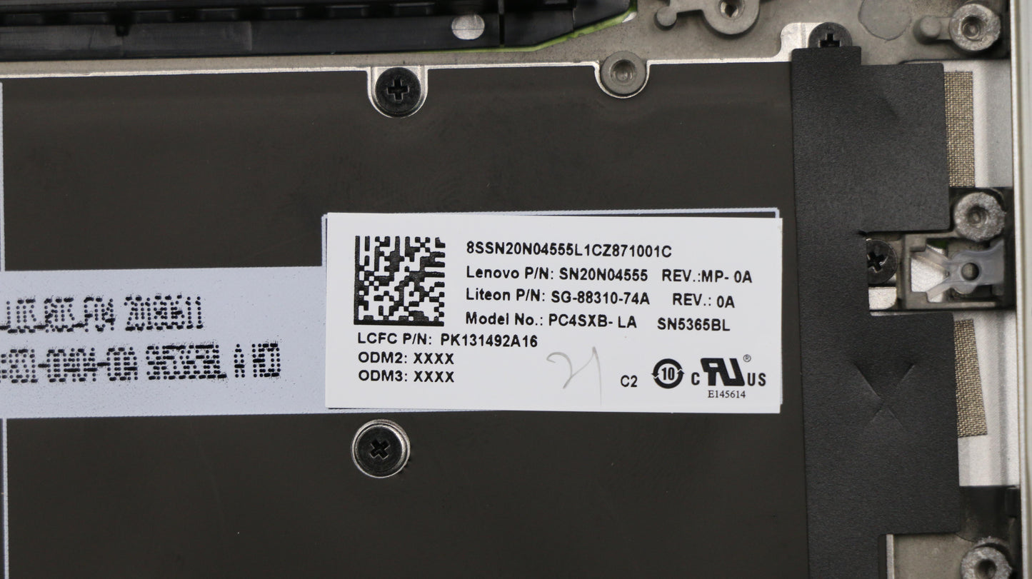Lenovo Uppercaseasml81Brfpptn La Blkb - 5CB0Q59406