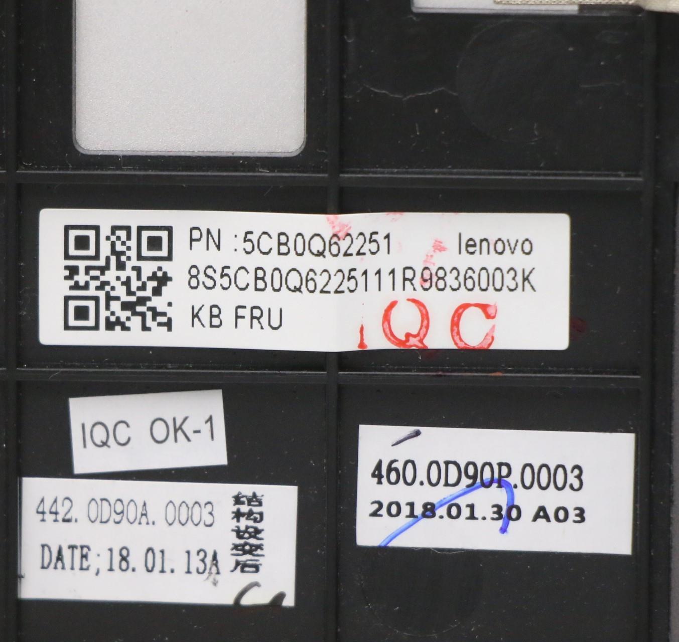 Lenovo Uppercasew81Acig Fp Bl W/Kb Cz - 5CB0Q62251