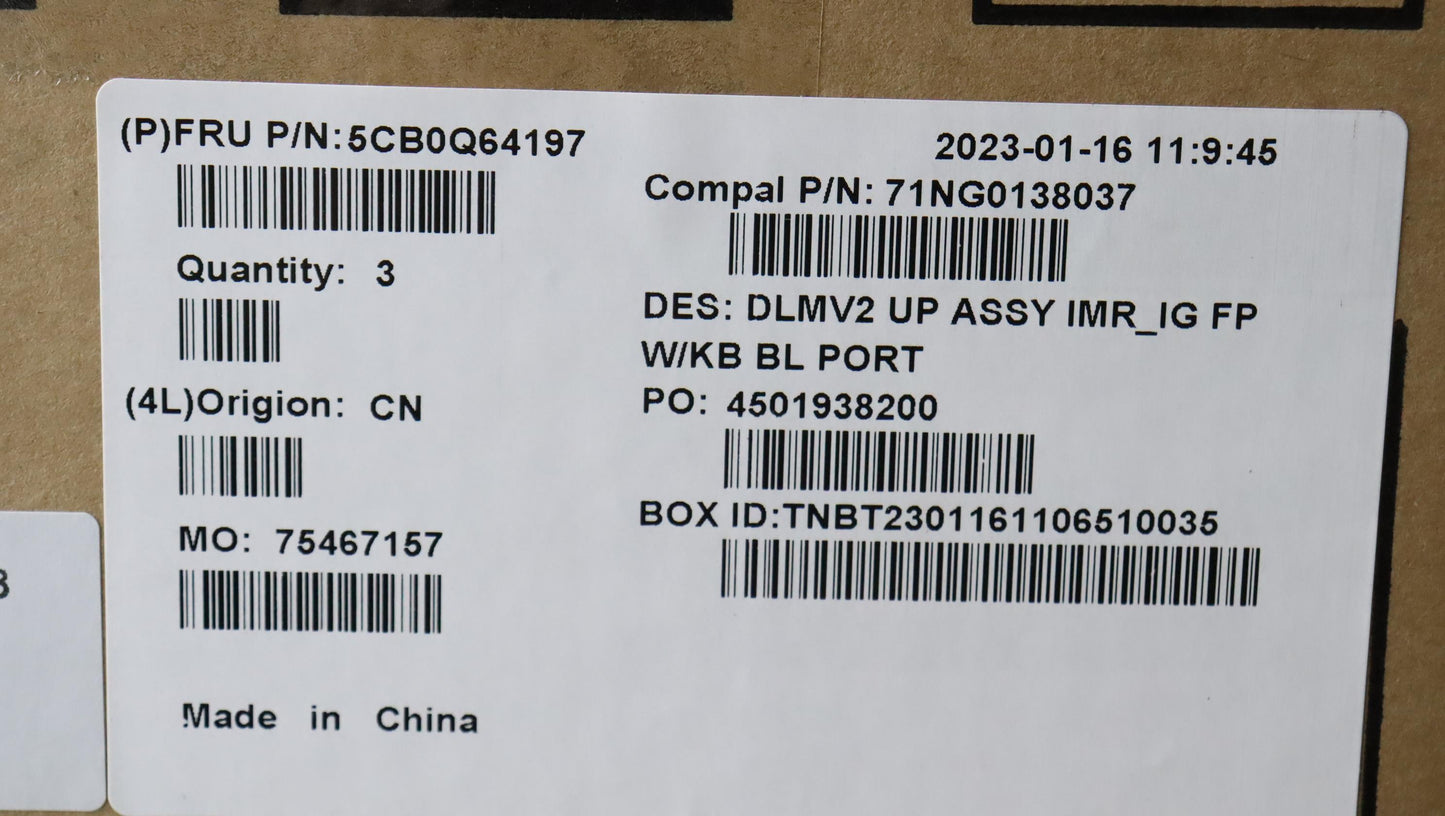 Lenovo Uppercase C 81Ay W/Kb Fp Bl Ig - 5CB0Q64197
