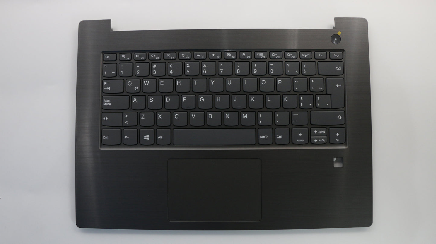 Lenovo C-Cover with Keyboard, Spanish LA, Iron Gray, Non-Backlit, with Fingerprint Reader - 5CB0Q64448