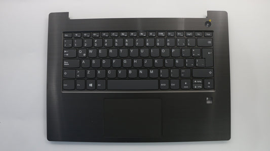 Lenovo C-Cover with Keyboard, Spanish LA, Iron Gray, Non-Backlit, with Fingerprint Reader - 5CB0Q64448