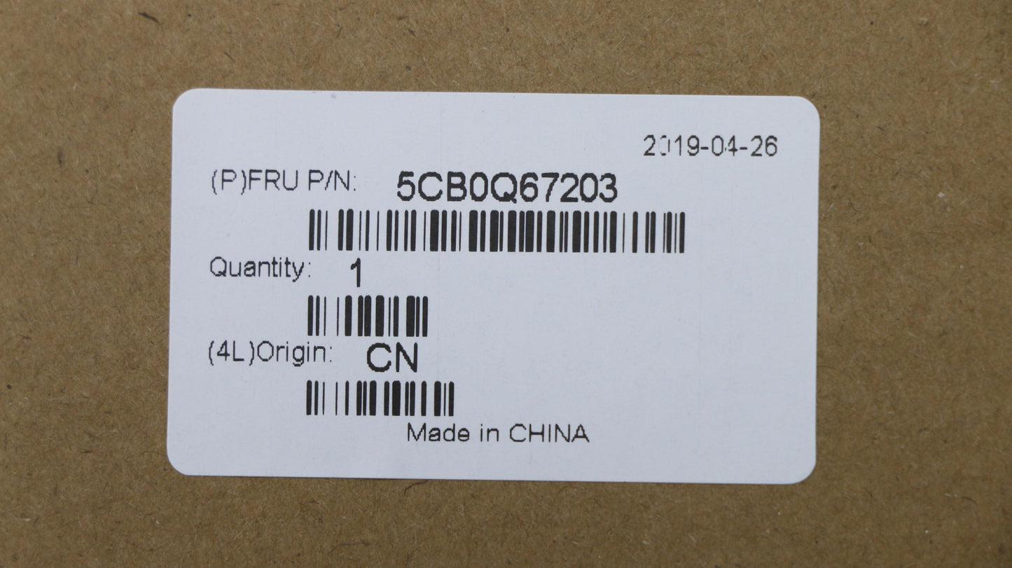 Lenovo Upper Case L 80Wk Bk Gd Bl W/K - 5CB0Q67203