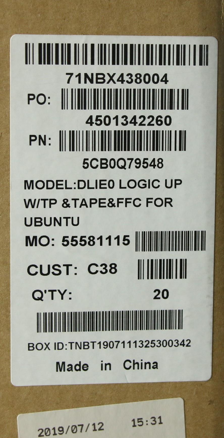 Lenovo 5CB0Q79548 Logic Up Wtp Tape Ffc For Ubun