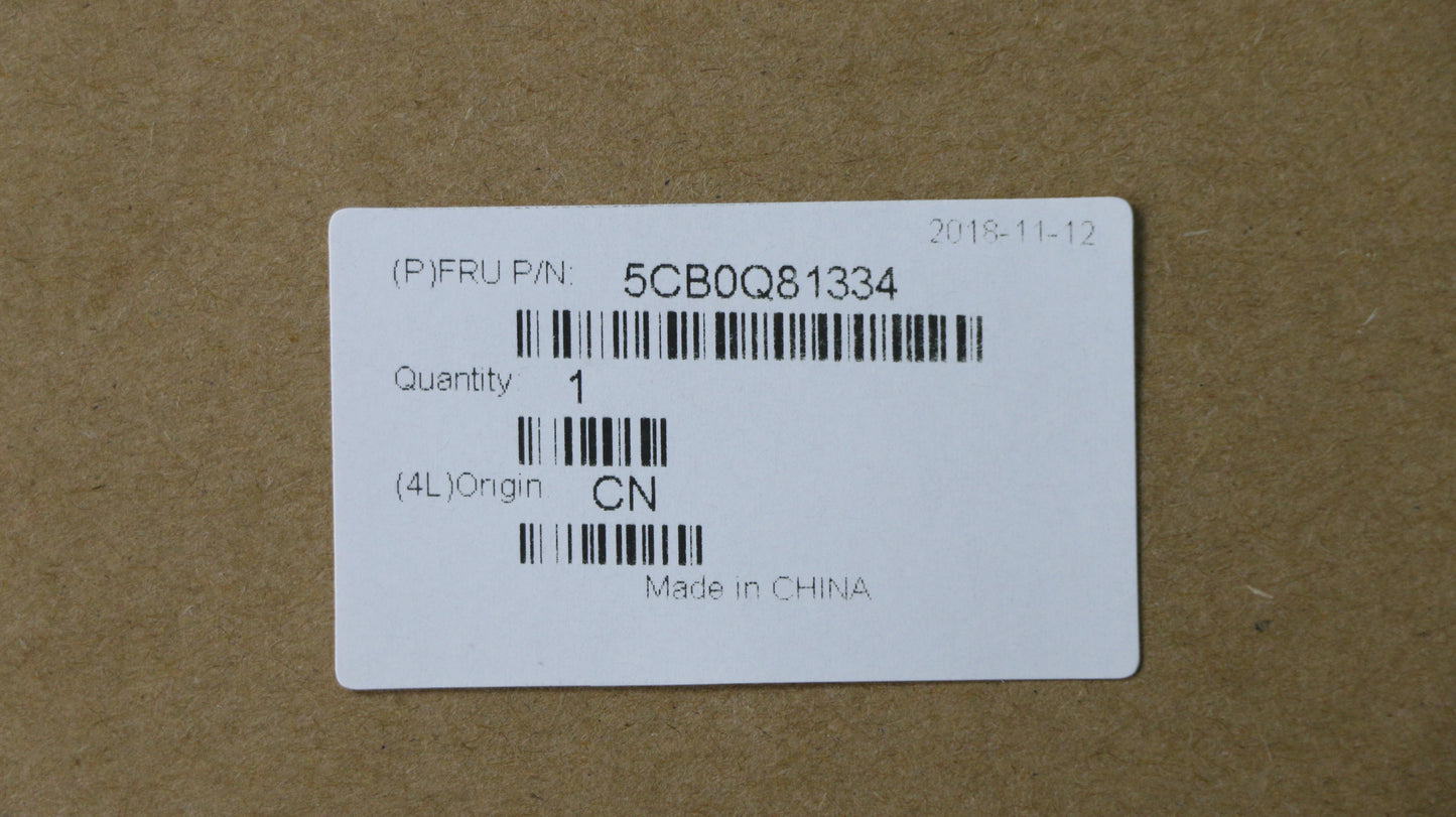 Lenovo 5CB0Q81334 Uppercase 3N 81A6 Mg Wkb Ru