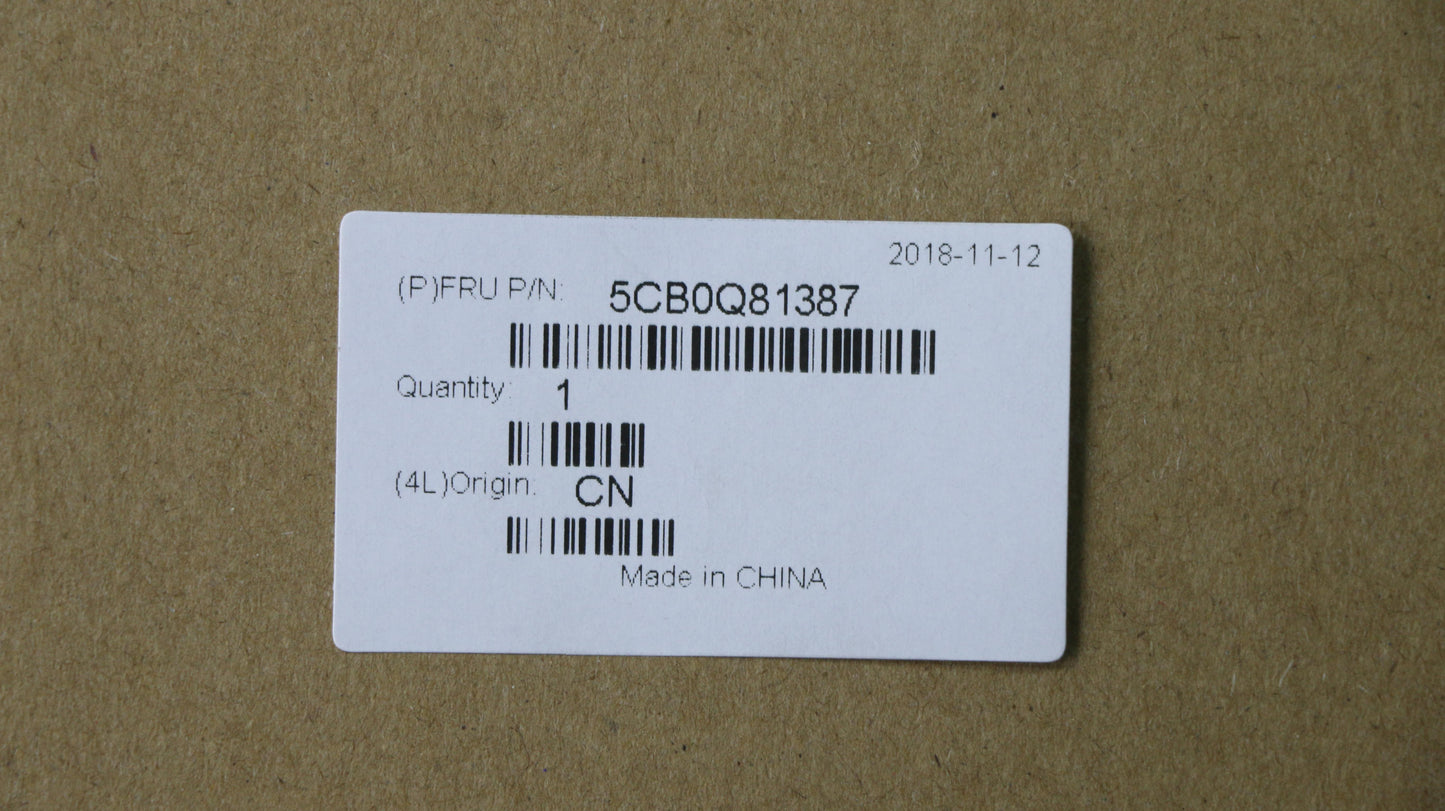 Lenovo 5CB0Q81387 Uppercase 3N 81A6 Mg Wkb Us