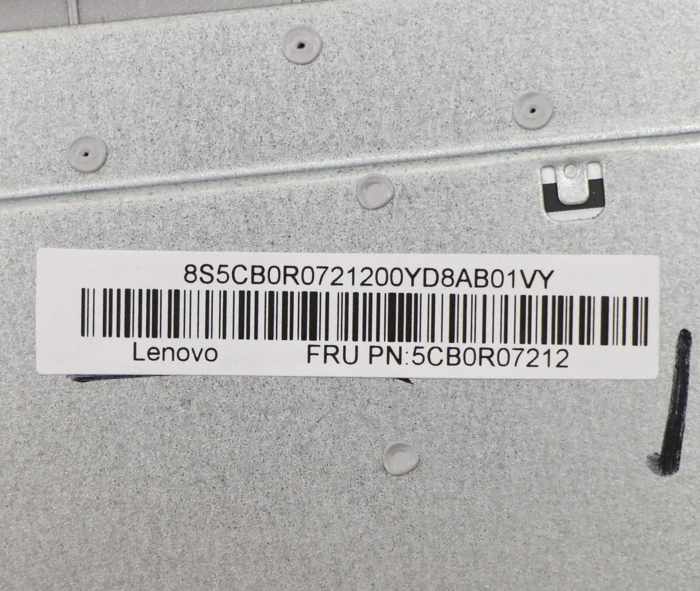 Lenovo (5CB0R07212) C-Cover with Keyboard, Canadian French, Platinum Grey, Backlit