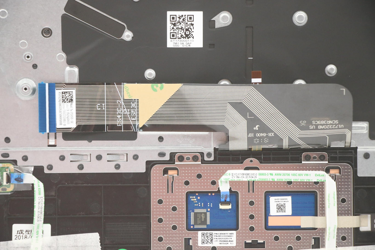 Lenovo 5CB0R08638 Logic Up Assembly Fp Bl Irongr