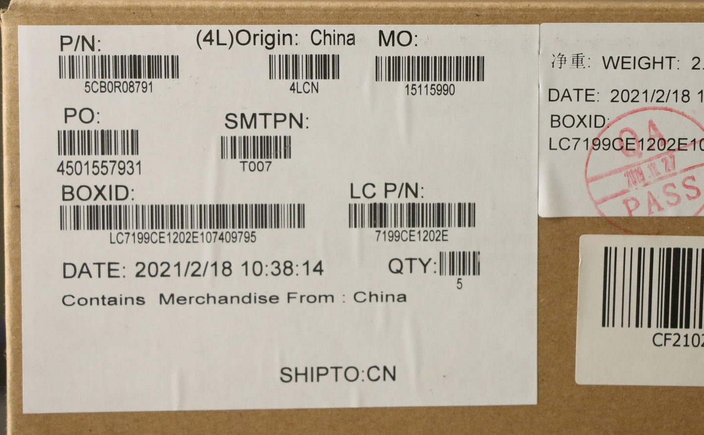 Lenovo Keyboard Internal Includes C-C - 5CB0R08791