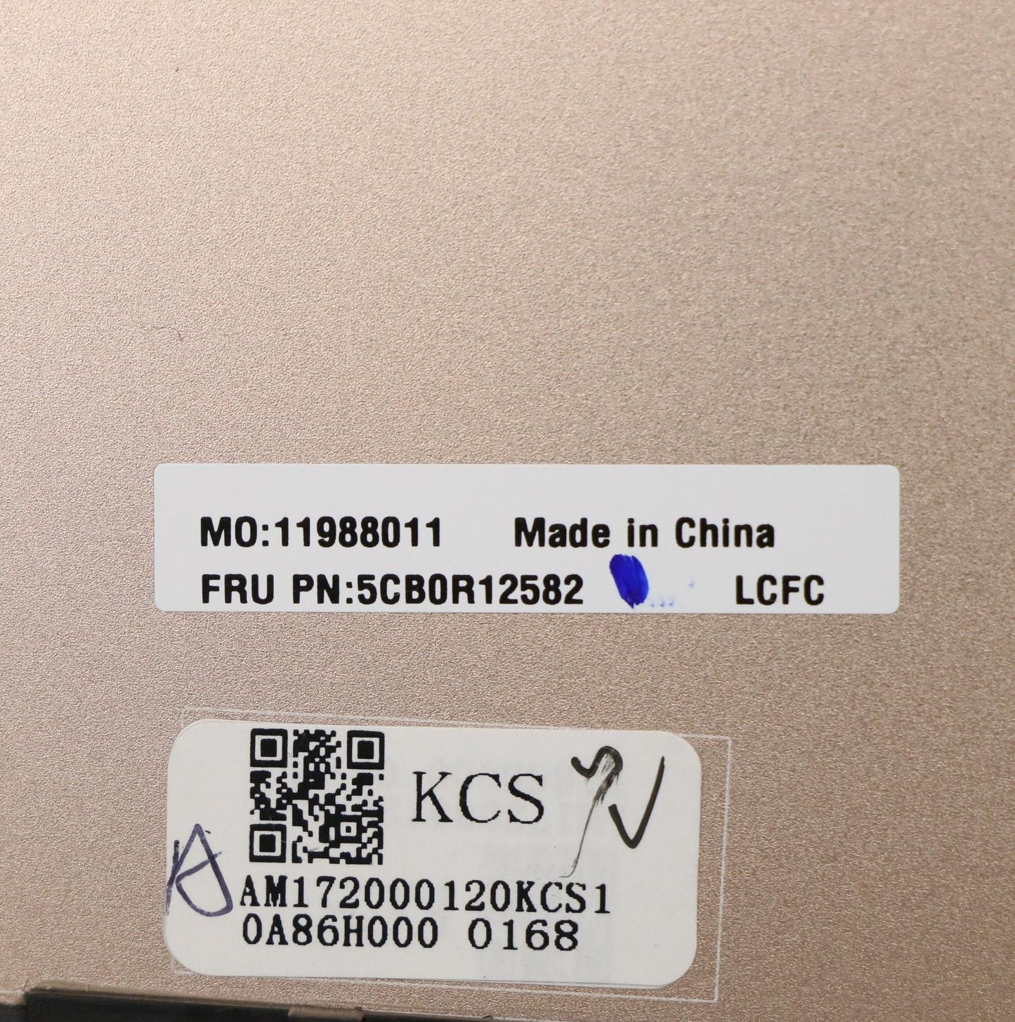 Lenovo 5CB0R12582 Lcd Cover Assemblymgr Normal