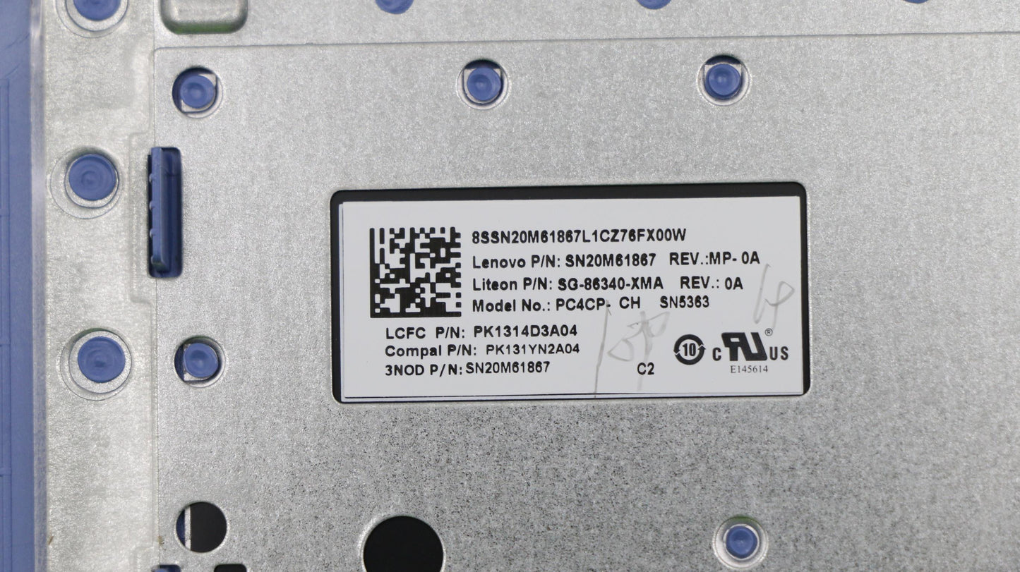Lenovo Keyboard Internal Includes C-C - 5CB0R13893